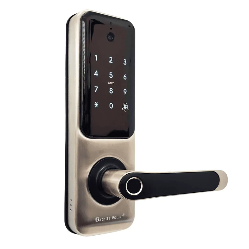 SP-US23 Ultra fingerprint smart lock, front three-quarter view