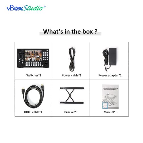 vBoxStudio® ViZion SP8 – 8 Channels NDI Switcher and PTZ Controller - Touch Screen - Image 7